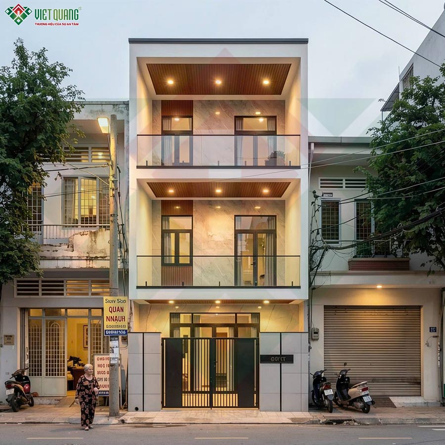 Thiết kế nhà 3 tầng anh Lợi quận 12