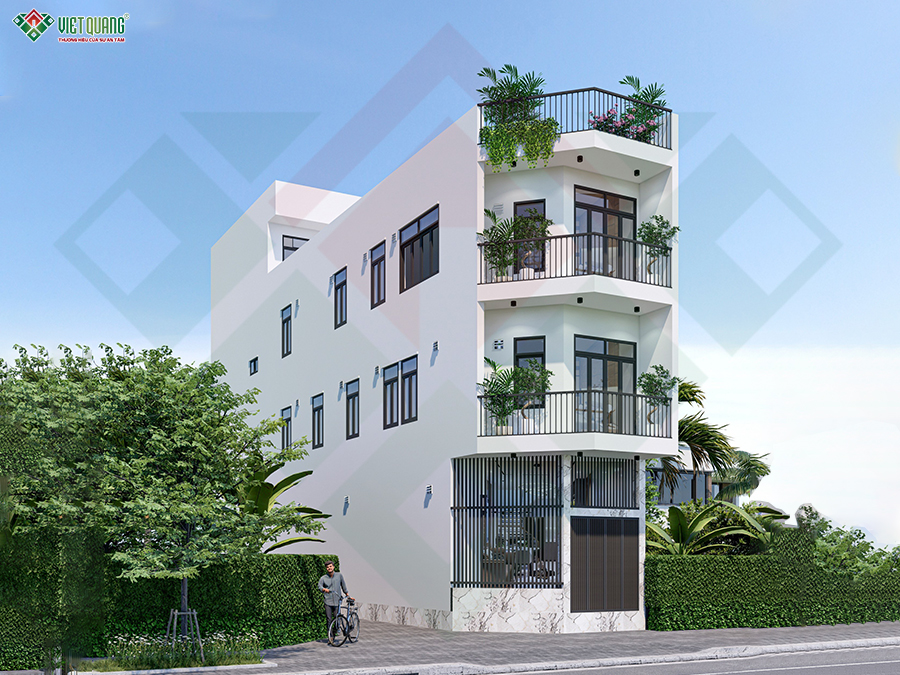 Mẫu thiết kế nhà 3 tầng 5x23m