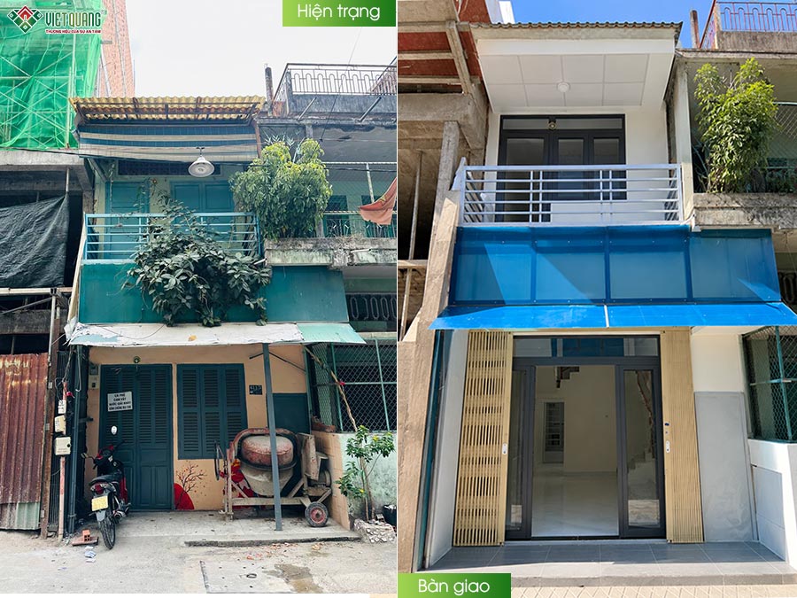 Sửa nhà trọn gói 1 trệt 1 lầu 4x12m cho gia đình anh Thọ tại phường Bàn Cờ, TP.HCM