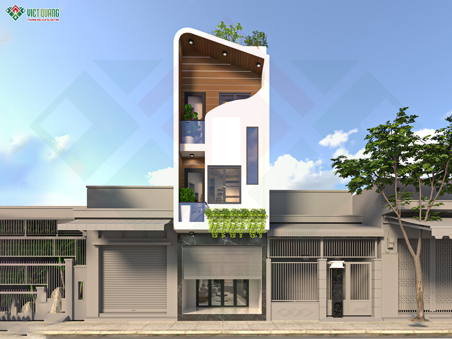 Thiết kế nhà 3 tầng 4x17m