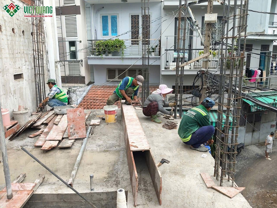Xây dựng nhà 3 tầng tum sân thượng 3x10m