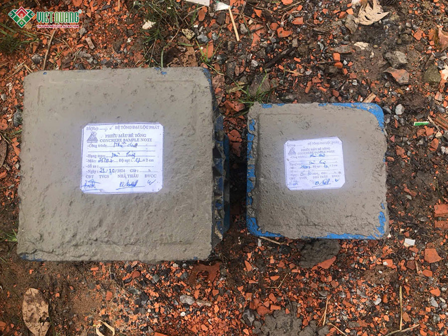 Lấy mẫu test bê tông