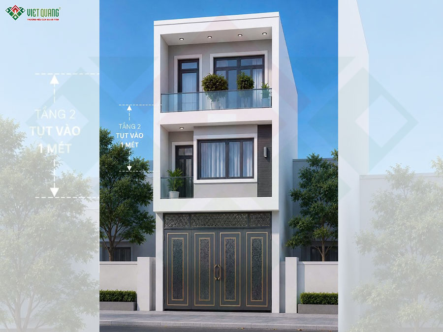 Mẫu thiết kế nhà phố 3 tầng 5x18m của gia đình anh Dục quận Gò Vấp