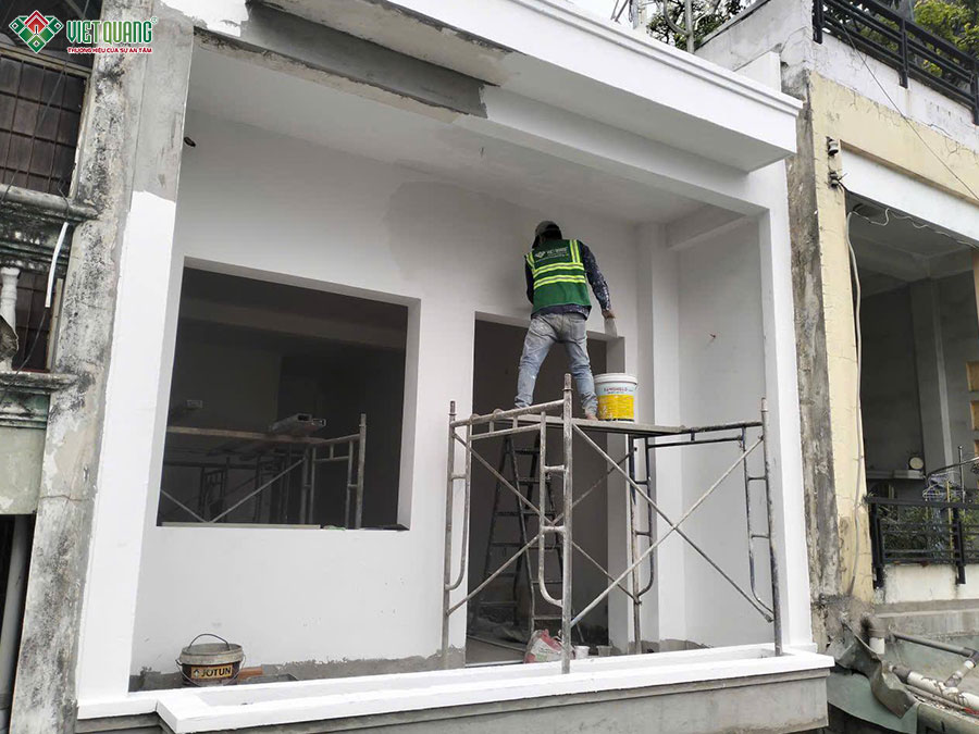 Sửa chữa nhà 1 trệt 1 lầu tum sân thượng phường Thống Nhất