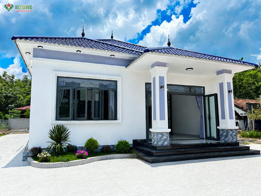 Thi công xây dựng biệt thự 1 tầng mái Nhật