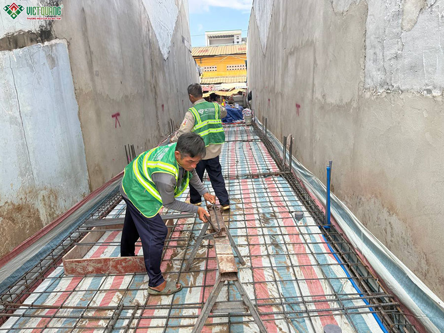 Thiết kế thi công nhà 1 trệt 1 lầu 3x22m
