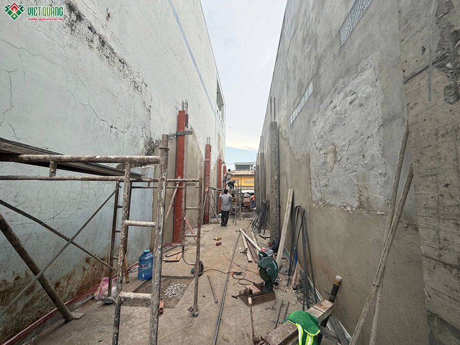 Thiết kế thi công nhà 1 trệt 1 lầu 3x22m