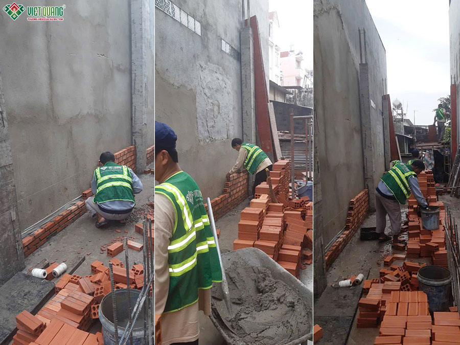 Thiết kế thi công nhà 1 trệt 1 lầu 3x22m