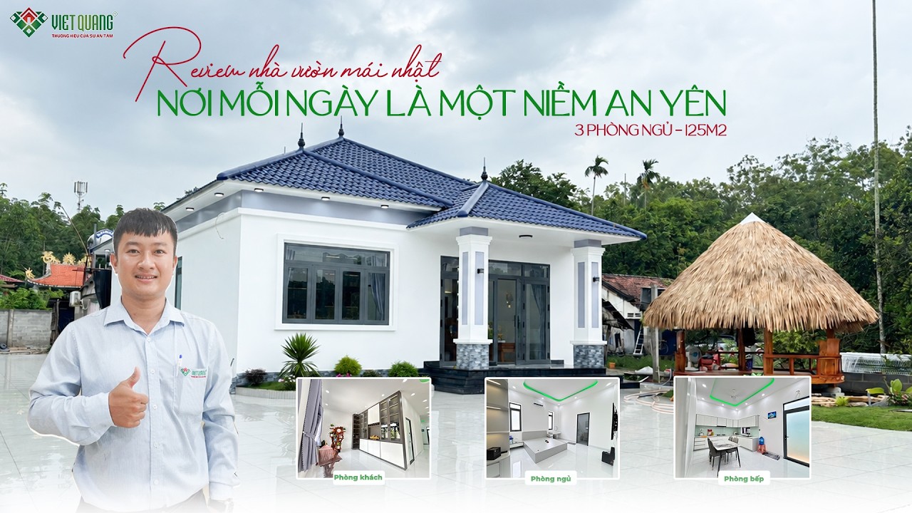 Review biệt thự mái Nhật 3 phòng ngủ tại Củ Chi