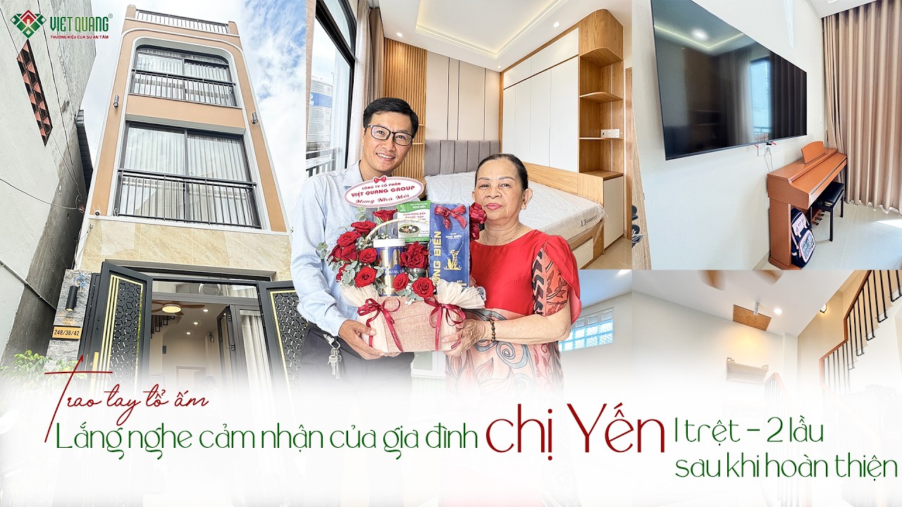 Lắng nghe cảm nhận của gia đình chị Yến sau hoàn thiện nhà 3 tầng sân thượng 