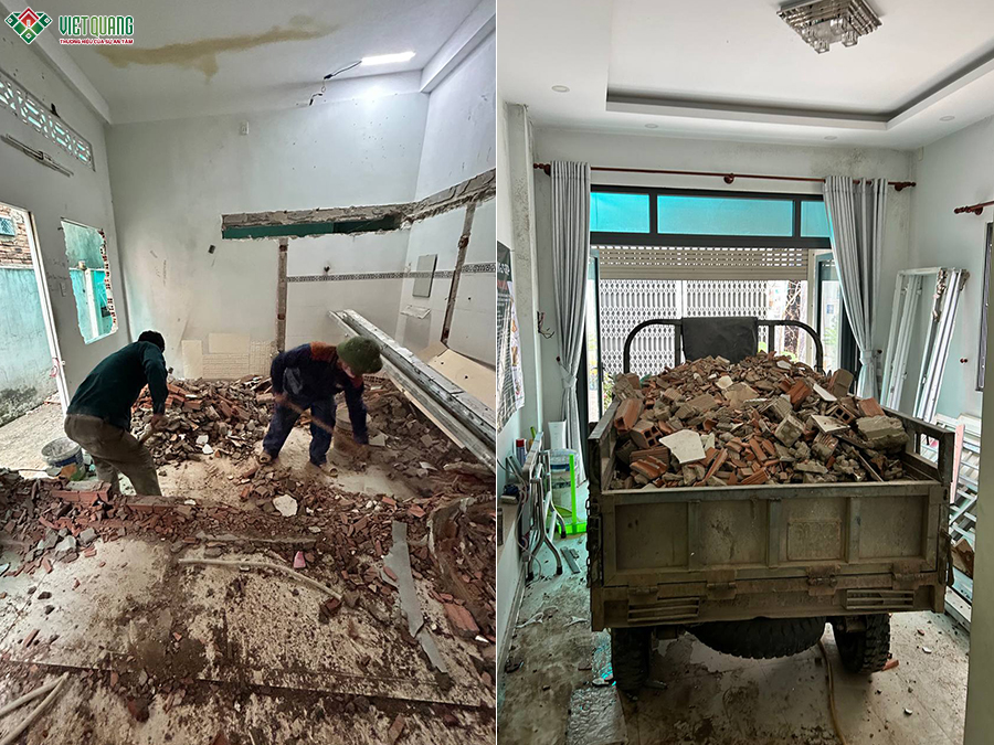 Sửa chữa nhà Đông Hưng Thuận nhà phố 3 tầng 4x22m