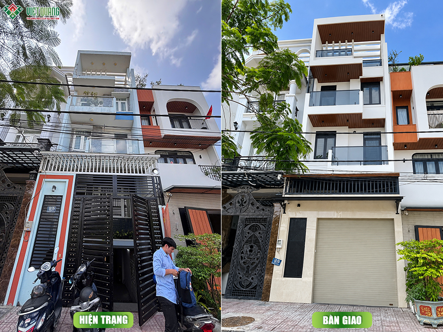 Sửa chữa nhà phố phường An Lạc: Thay đổi diện mạo ngôi nhà 1 trệt 2 lầu tum sân thượng 4x18m cùng gia đình anh Hùng