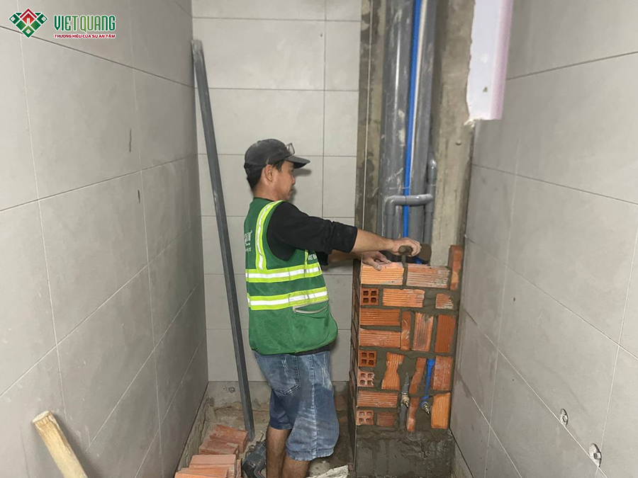 Sửa chữa nhà phố 1 trệt 2 lầu tum sân thượng