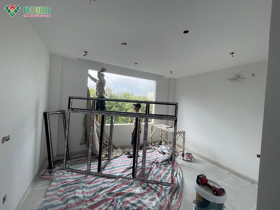 Sửa chữa nhà phố 1 trệt 2 lầu tum sân thượng