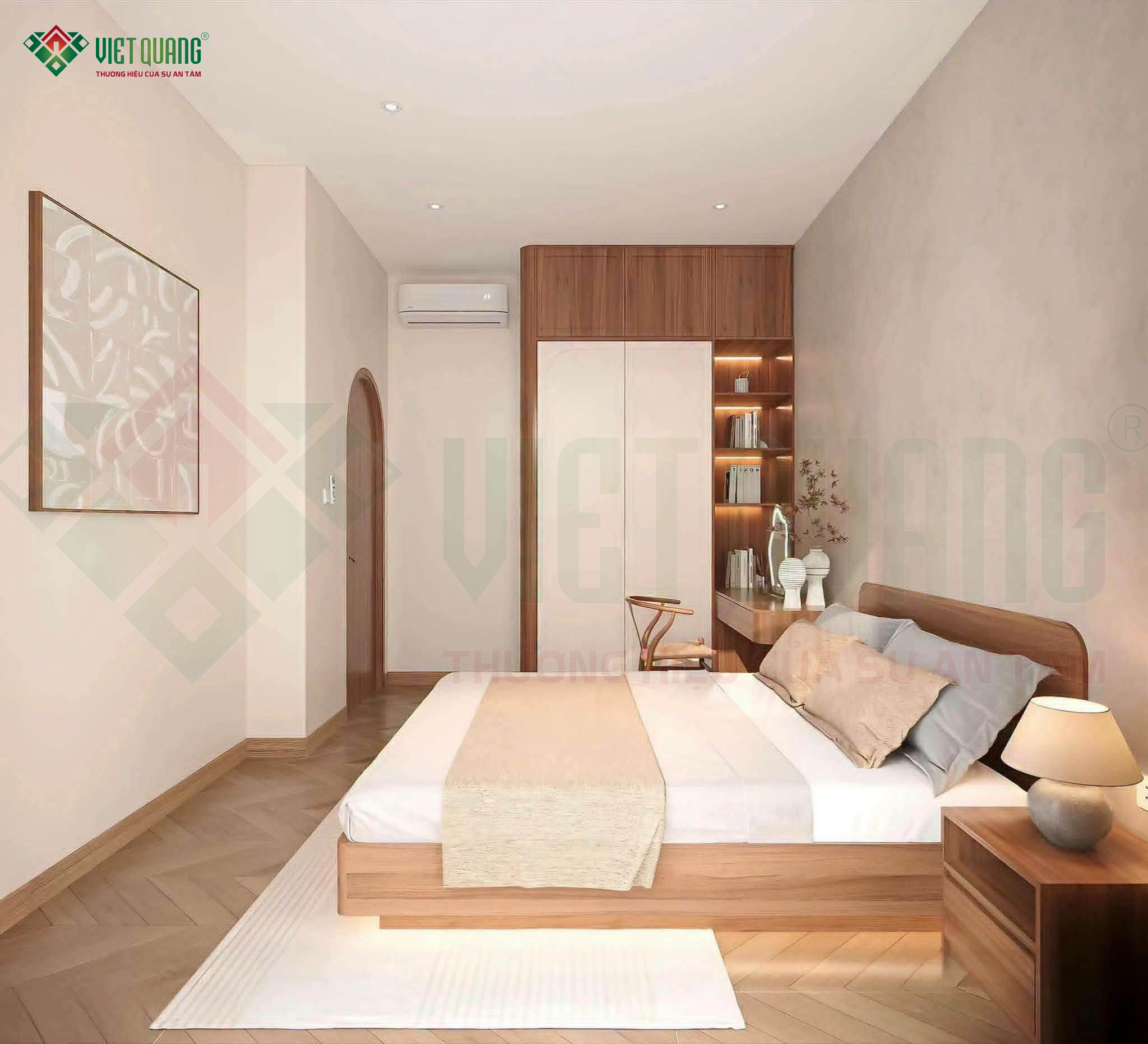 Phối cảnh thiết kế 3D nhà phố 3 tầng 4x18m