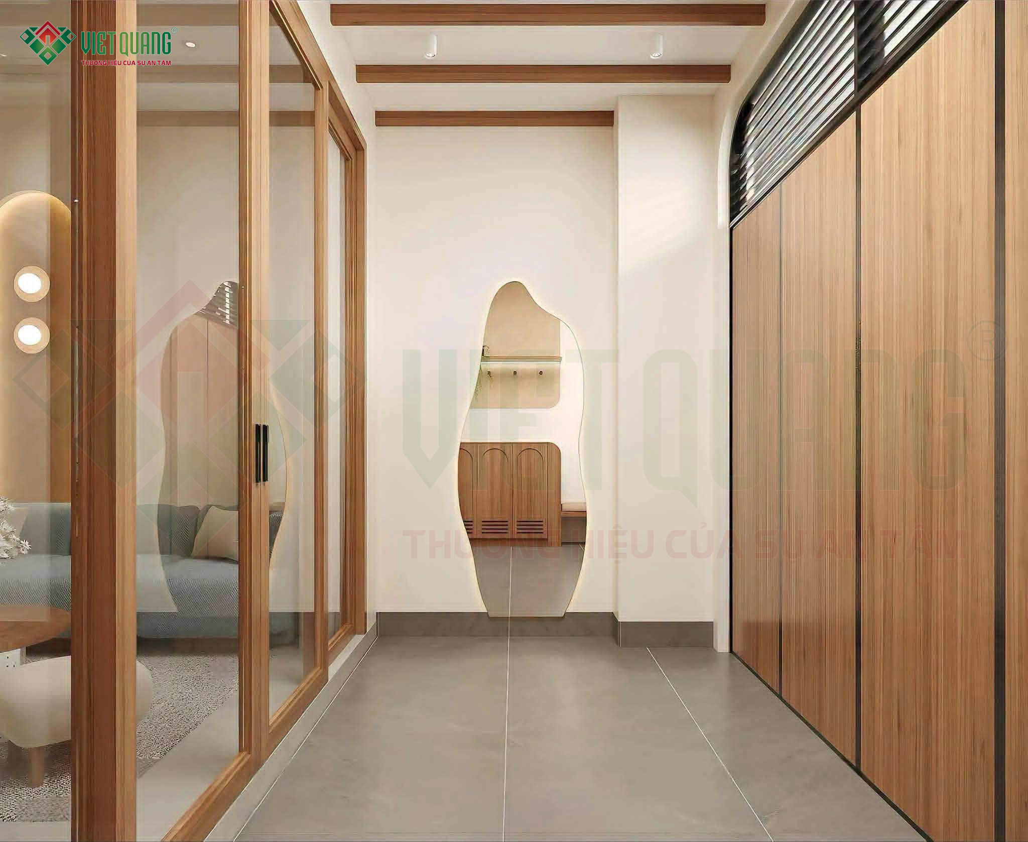 Phối cảnh thiết kế 3D nhà phố 3 tầng 4x18m