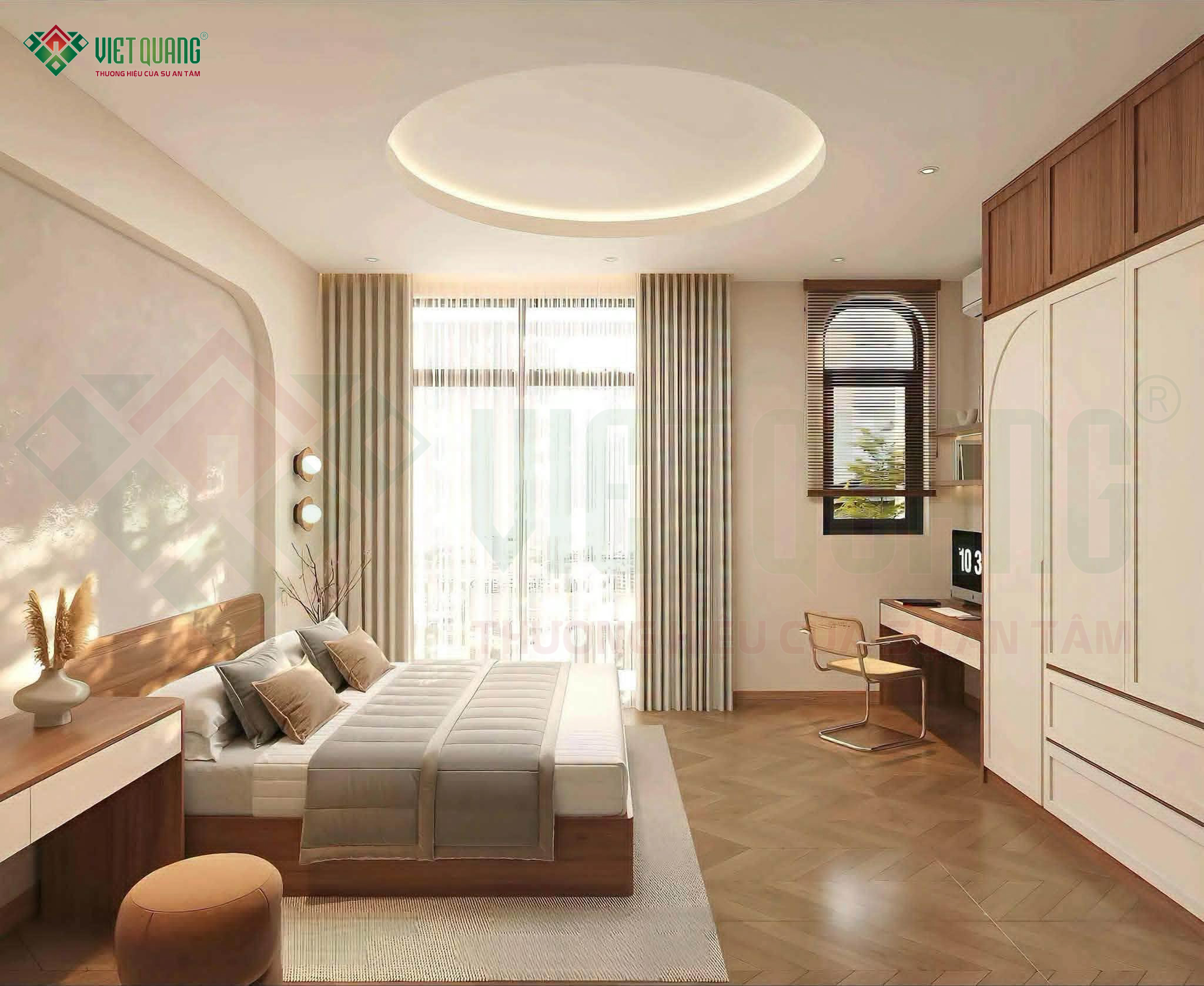 Phối cảnh thiết kế 3D nhà phố 3 tầng 4x18m