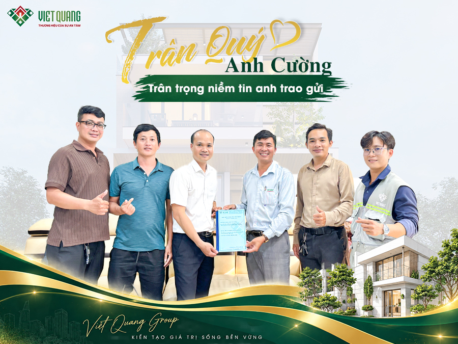 Ký hợp đồng xây nhà trọn gói anh Cường phường Long Trường, TP.HCM