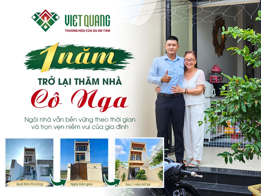 01 năm sau bàn giao: Giá trị công trình được kiểm chứng bằng thời gian – Cảm ơn những tin yêu của gia đình cô Nga