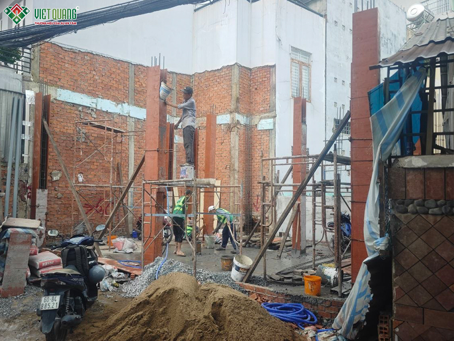 Xây dựng trọn gói nhà 4 tầng có thang máy 6x8m