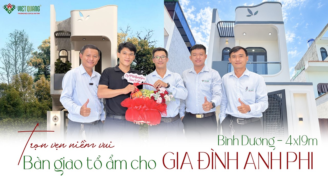 Trọn niềm vui ngày nhận nhà, Anh Phi dành điểm 10 chất lượng thi công cho Việt Quang Group